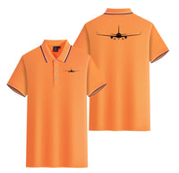 Thumbnail for Boeing 767 Silhouette Designed Stylish Polo T-Shirts (Double-Side)