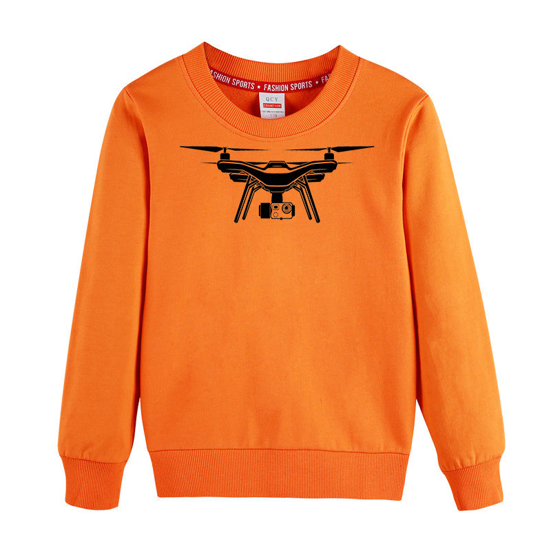 Drone Silhouette Designed "CHILDREN" Sweatshirts