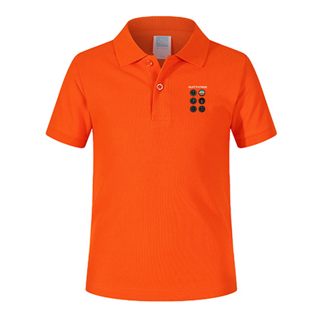 Pilot's 6 Pack Designed Children Polo T-Shirts