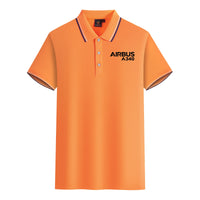 Thumbnail for Airbus A340 & Text Designed Stylish Polo T-Shirts