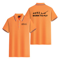 Thumbnail for Born To Fly Glider Designed Stylish Polo T-Shirts (Double-Side)