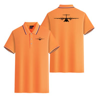 Thumbnail for ATR-72 Silhouette Designed Stylish Polo T-Shirts (Double-Side)