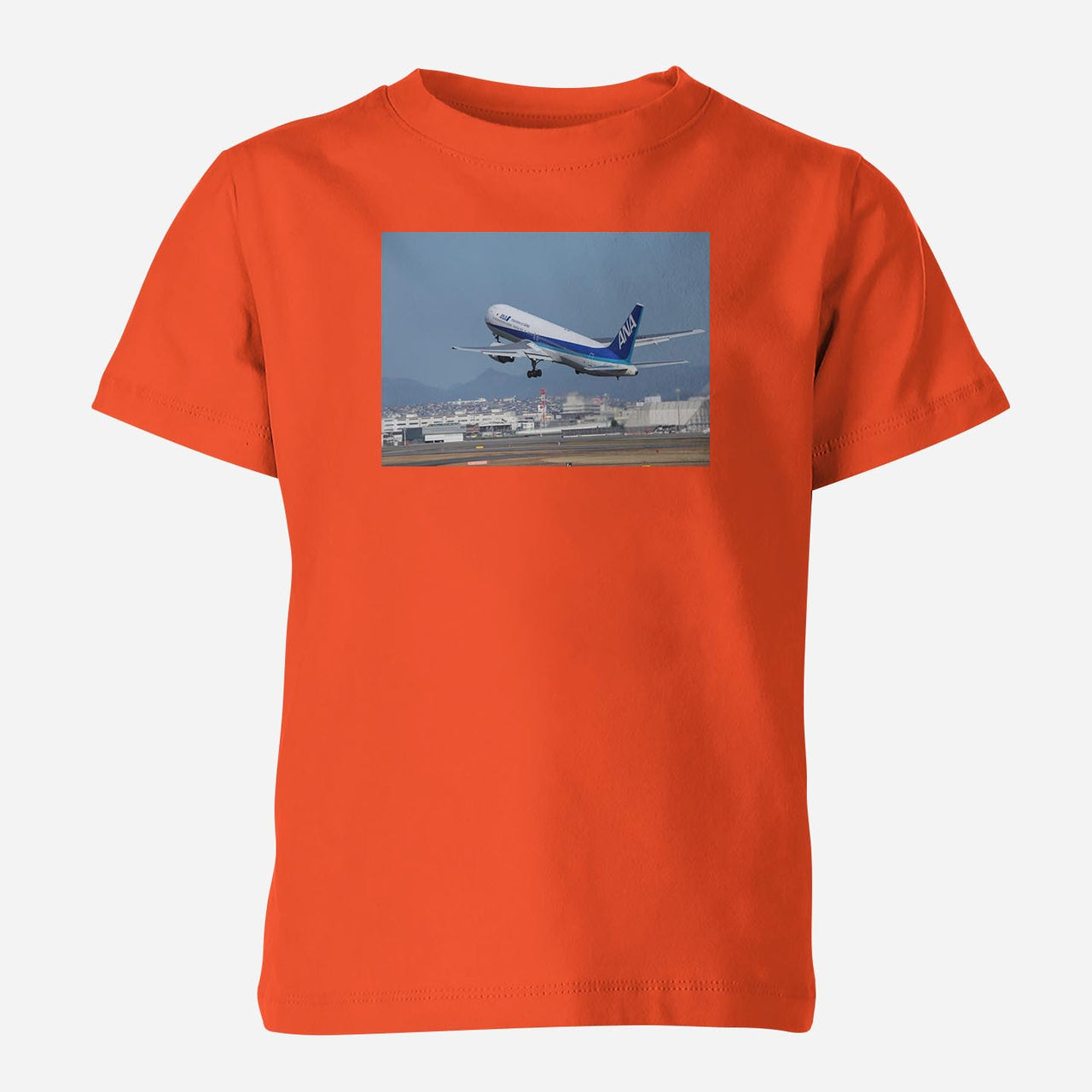 Departing ANA's Boeing 767 Designed Children T-Shirts