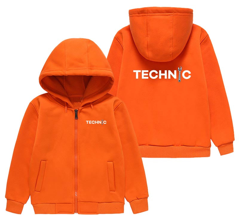 Technic Designed "CHILDREN" Zipped Hoodies