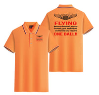 Thumbnail for Flying One Ball Designed Stylish Polo T-Shirts (Double-Side)