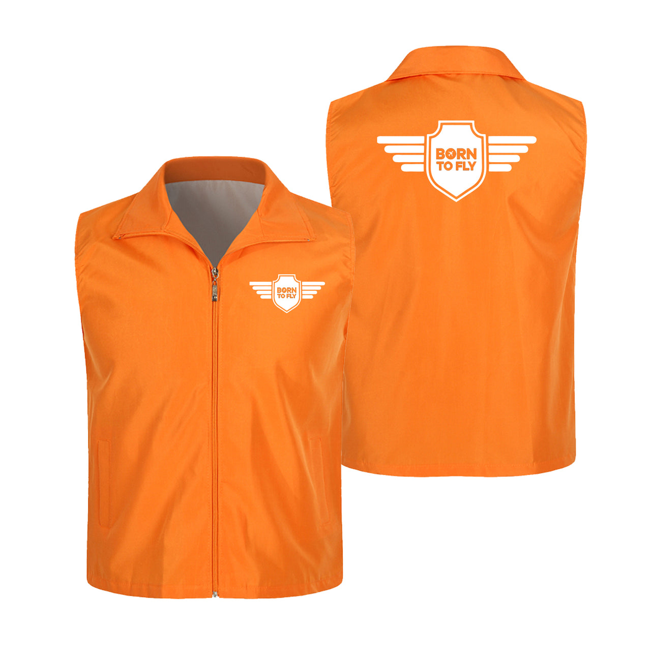 Born To Fly & Badge Designed Thin Style Vests