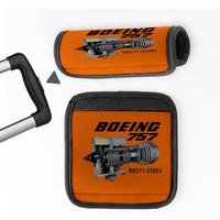 Thumbnail for Boeing 757 & Rolls Royce Engine (RB211) Designed Neoprene Luggage Handle Covers