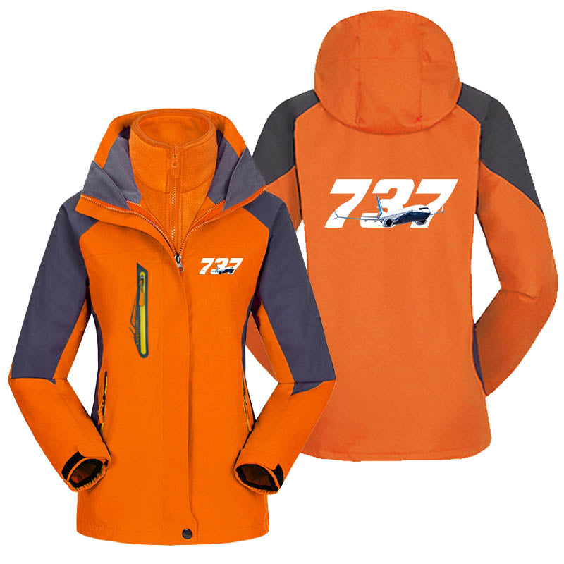 Super Boeing 737 Designed Thick "WOMEN" Skiing Jackets