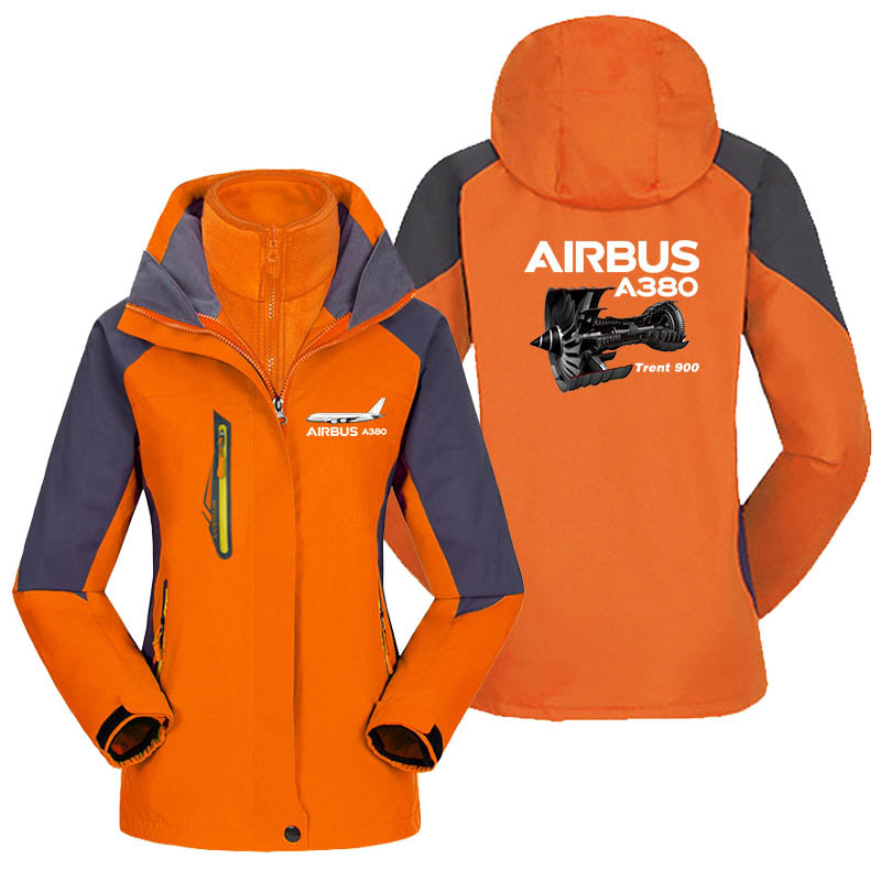 Airbus A380 & Trent 900 Engine Designed Thick "WOMEN" Skiing Jackets