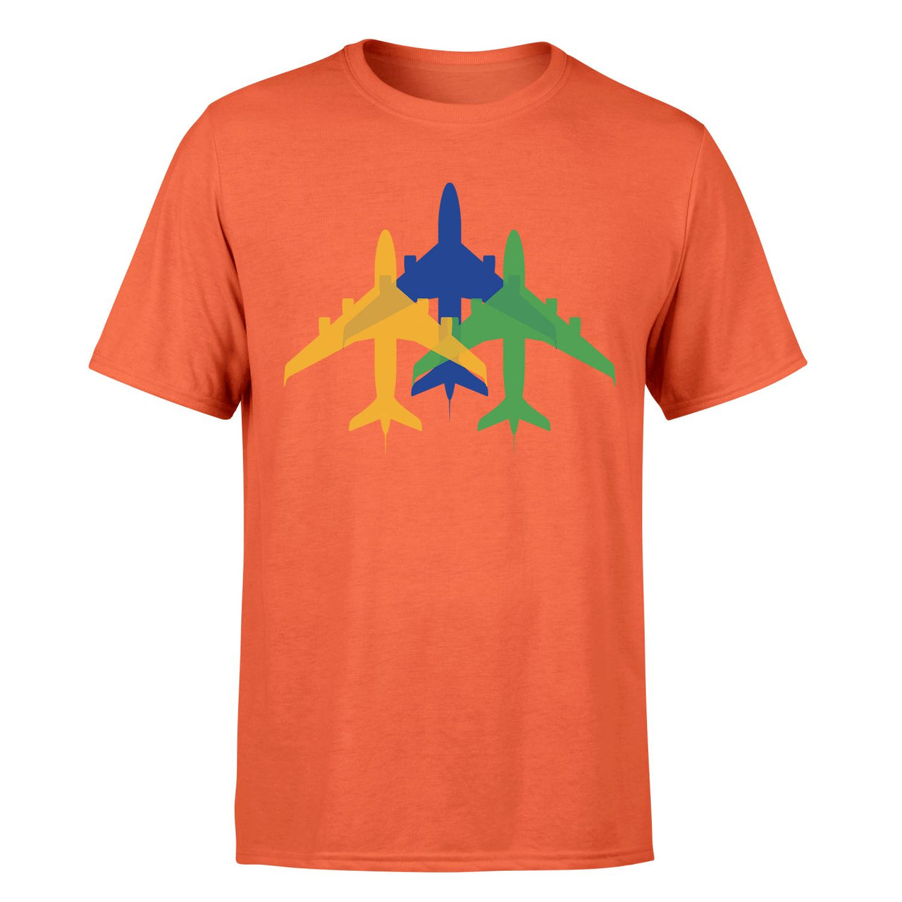 Colourful 3 Airplanes Designed T-Shirts - view 12