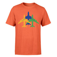 Thumbnail for Colourful 3 Airplanes Designed T-Shirts - view 12
