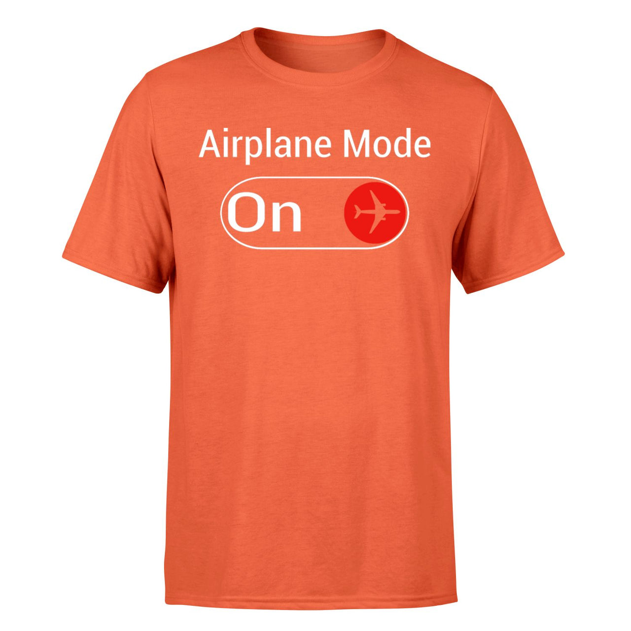 Airplane Mode On Designed T-Shirts