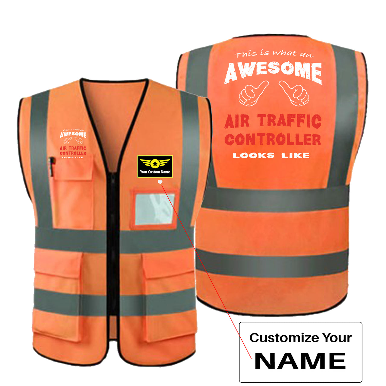 Air Traffic Controller Designed Reflective Vests