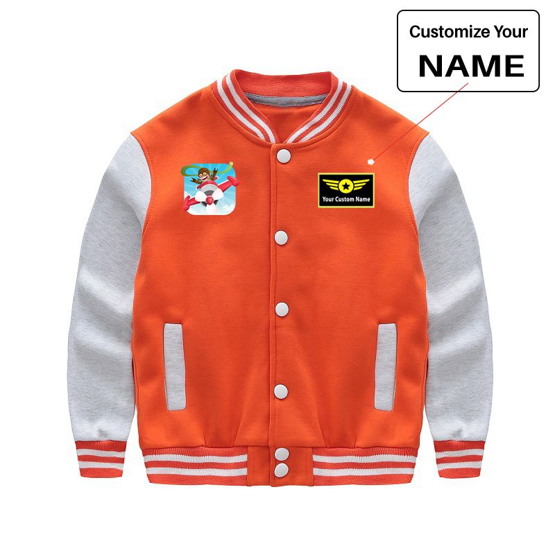 Happy Pilot Designed "CHILDREN" Baseball Jackets