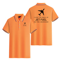 Thumbnail for I Love The Smell Of Jet Fuel In The Morning Designed Stylish Polo T-Shirts (Double-Side)