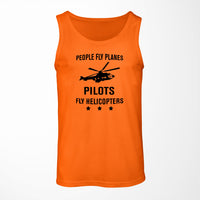 Thumbnail for People Fly Planes Pilots Fly Helicopters Designed Tank Tops