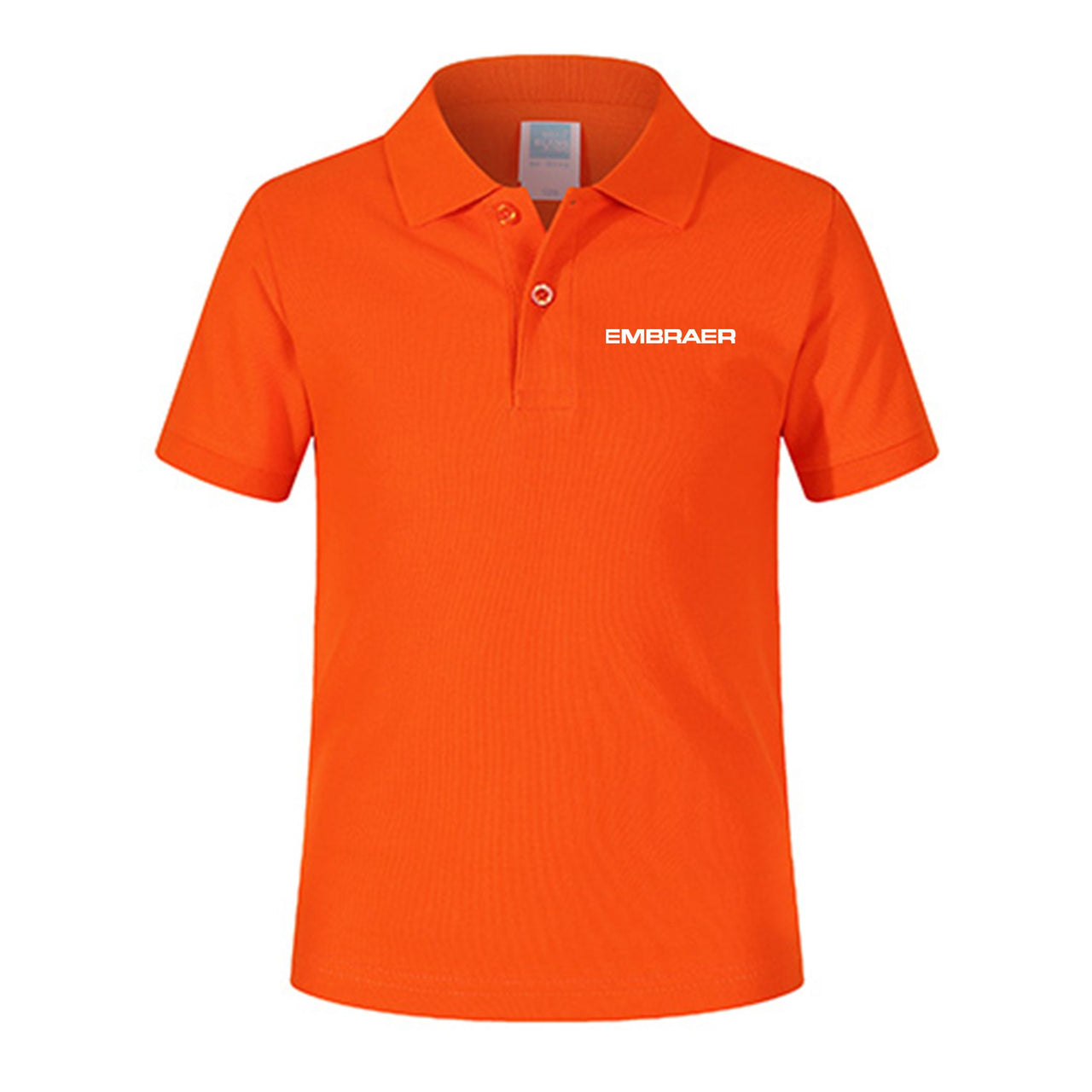 Embraer & Text Designed Children Polo T-Shirts