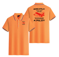 Thumbnail for If You're Cool You're Probably a Pilot Designed Stylish Polo T-Shirts (Double-Side)