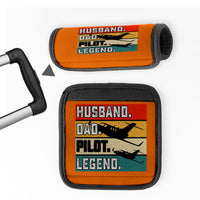 Thumbnail for Husband & Dad & Pilot & Legend Designed Neoprene Luggage Handle Covers