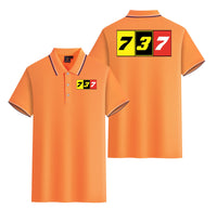 Thumbnail for Flat Colourful 737 Designed Stylish Polo T-Shirts (Double-Side)
