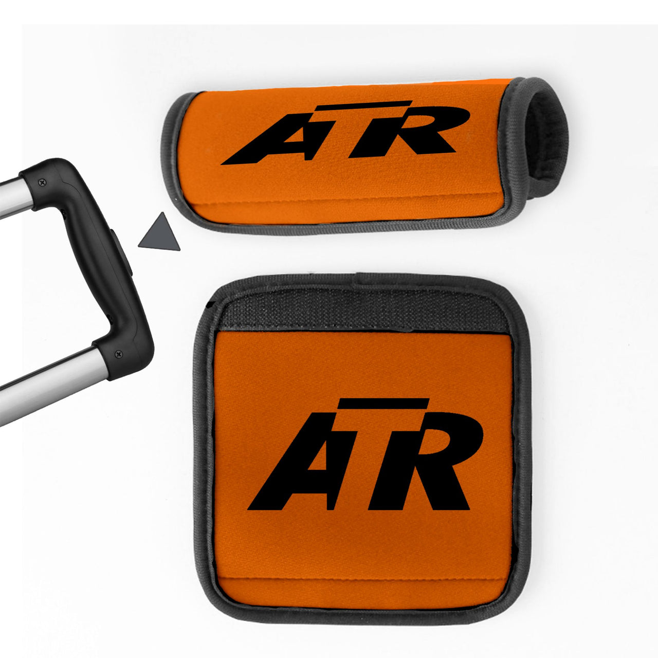 ATR & Text Designed Neoprene Luggage Handle Covers