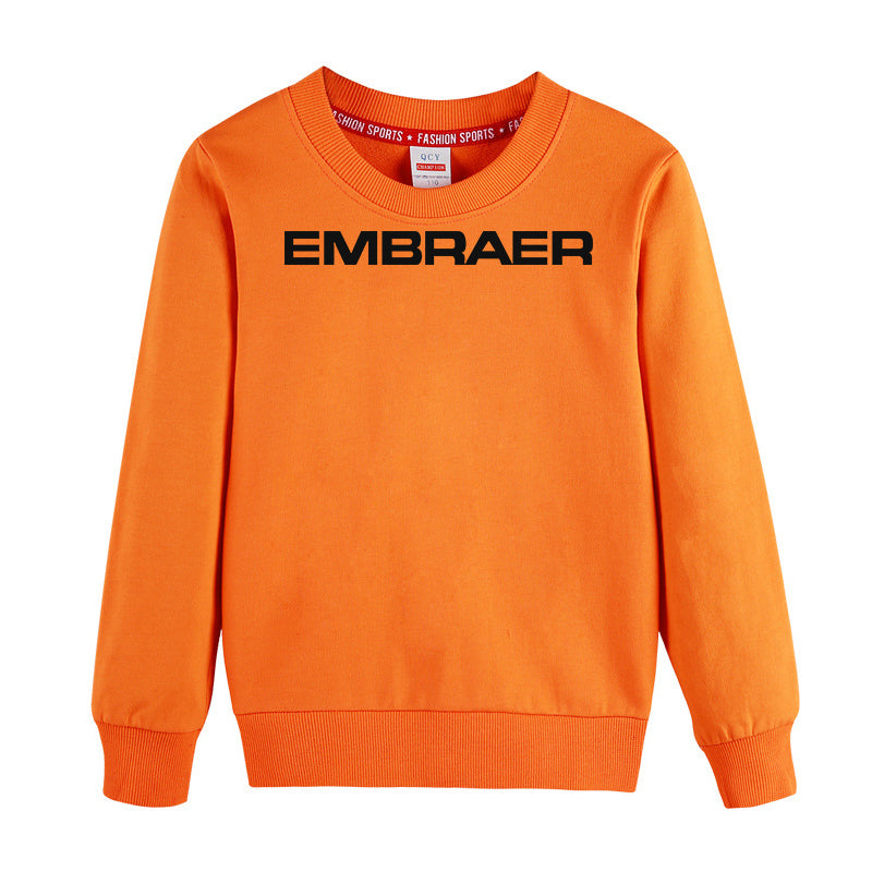 Embraer & Text Designed "CHILDREN" Sweatshirts
