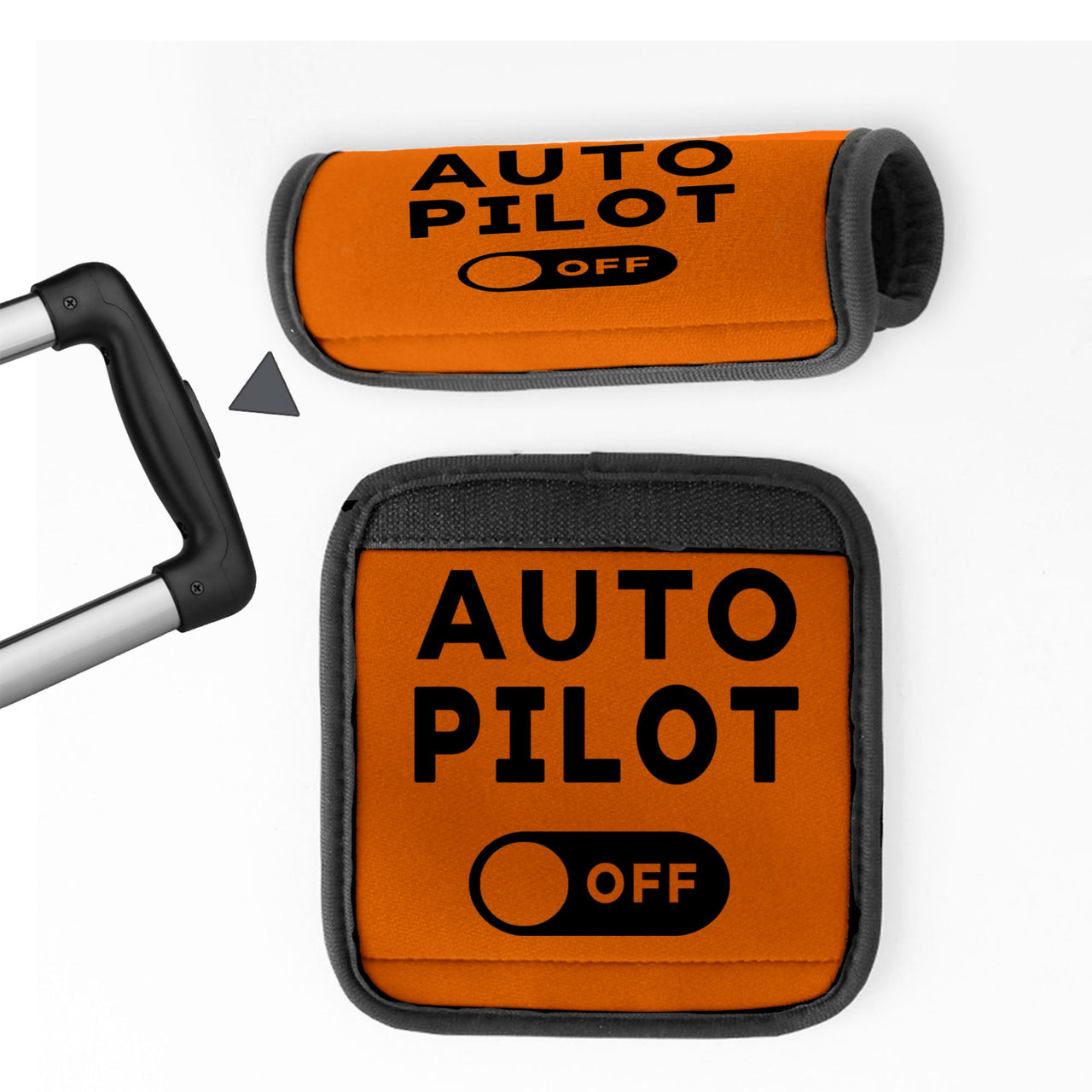 Auto Pilot Off Designed Neoprene Luggage Handle Covers