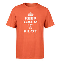 Thumbnail for Keep Calm I'm a Pilot Designed T-Shirts