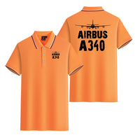 Thumbnail for Airbus A340 & Plane Designed Stylish Polo T-Shirts (Double-Side)