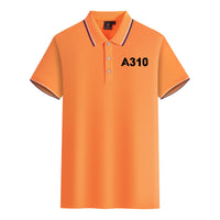 Thumbnail for A310 Flat Text Designed Stylish Polo T-Shirts