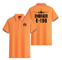 Thumbnail for Embraer E-190 & Plane Designed Stylish Polo T-Shirts (Double-Side)