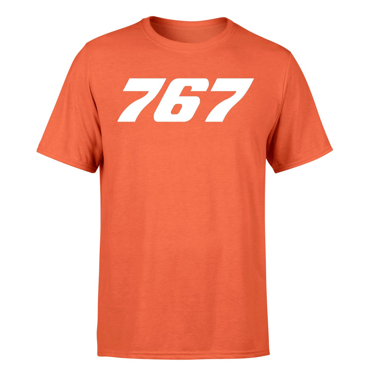 767 Flat Text Designed T-Shirts