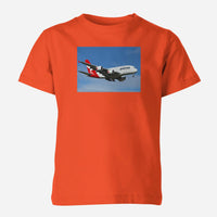 Thumbnail for Landing Qantas A380 Designed Children T-Shirts