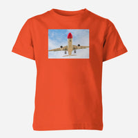 Thumbnail for Beautiful Airbus A330 on Approach Designed Children T-Shirts