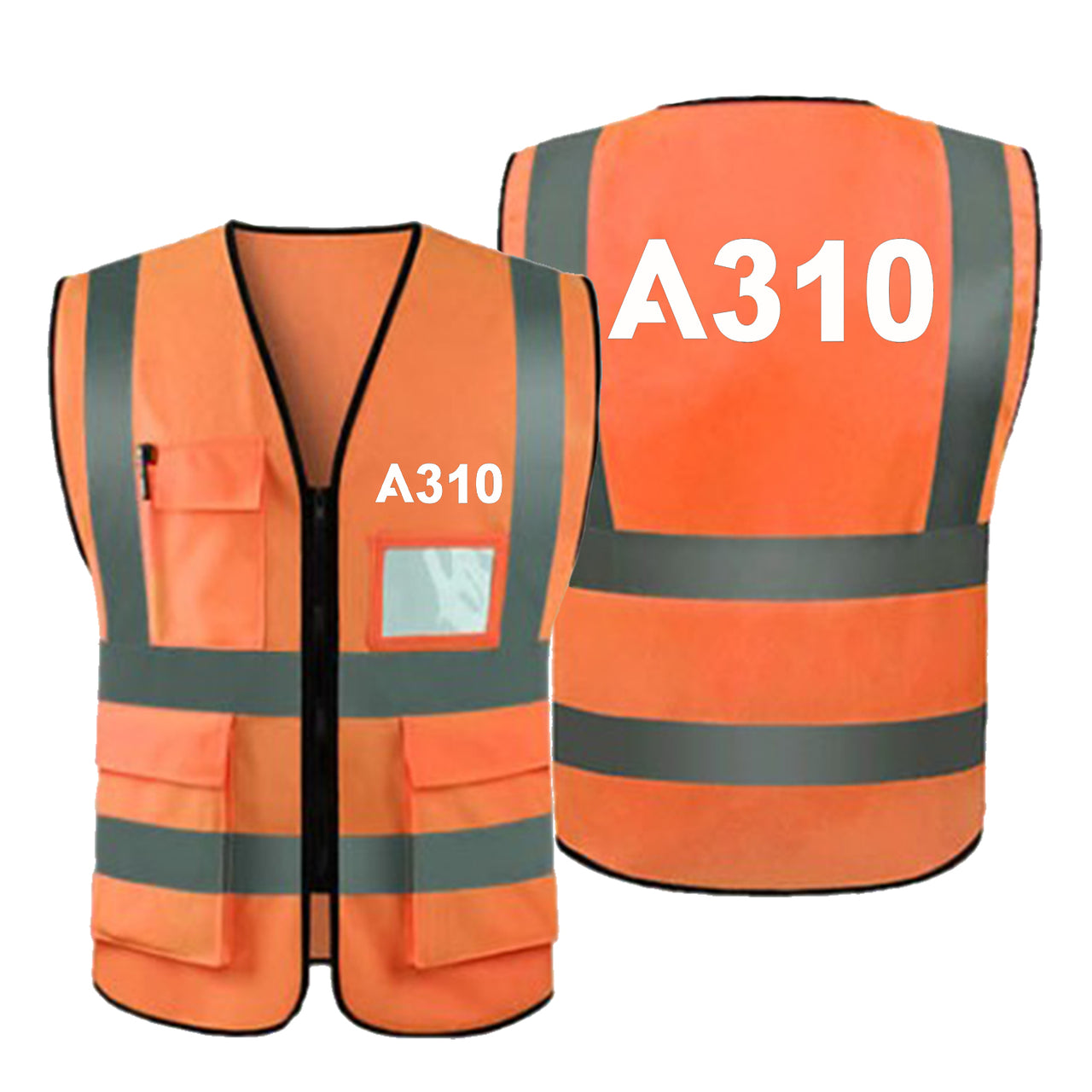 A310 Flat Text Designed Reflective Vests