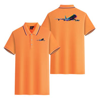 Thumbnail for Multicolor Airplane Designed Stylish Polo T-Shirts (Double-Side)