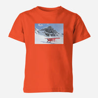 Thumbnail for Amazing Snow Airplane Designed Children T-Shirts