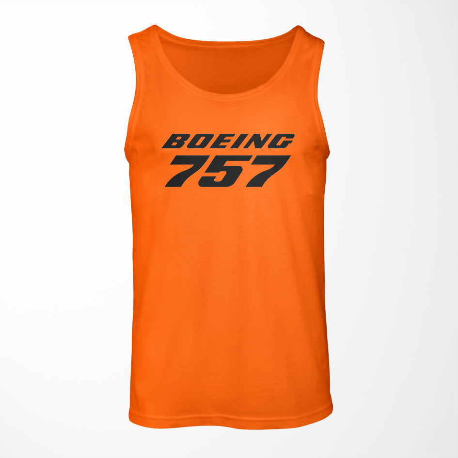Boeing 757 & Text Designed Tank Tops