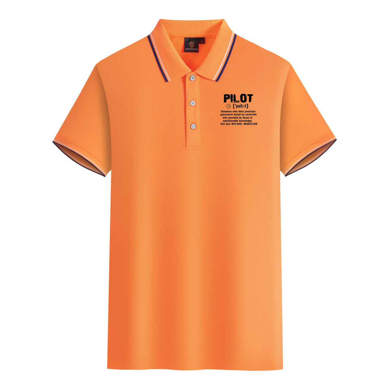 Pilot [Noun] Designed Stylish Polo T-Shirts
