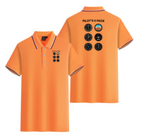 Thumbnail for Pilot's 6 Pack Designed Stylish Polo T-Shirts (Double-Side)
