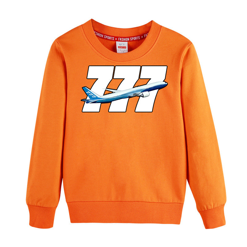 Super Boeing 777 Designed "CHILDREN" Sweatshirts
