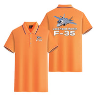 Thumbnail for The Lockheed Martin F35 Designed Stylish Polo T-Shirts (Double-Side)