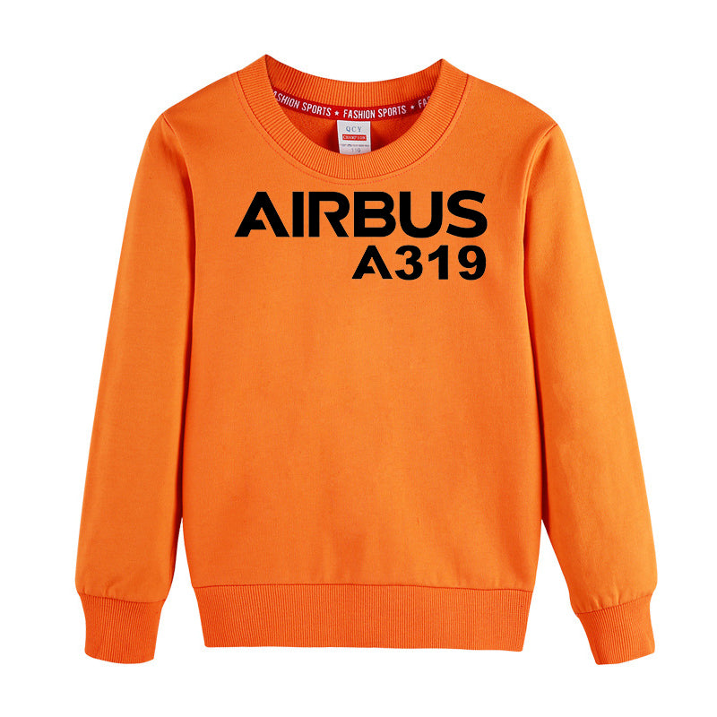 Airbus A319 & Text Designed "CHILDREN" Sweatshirts