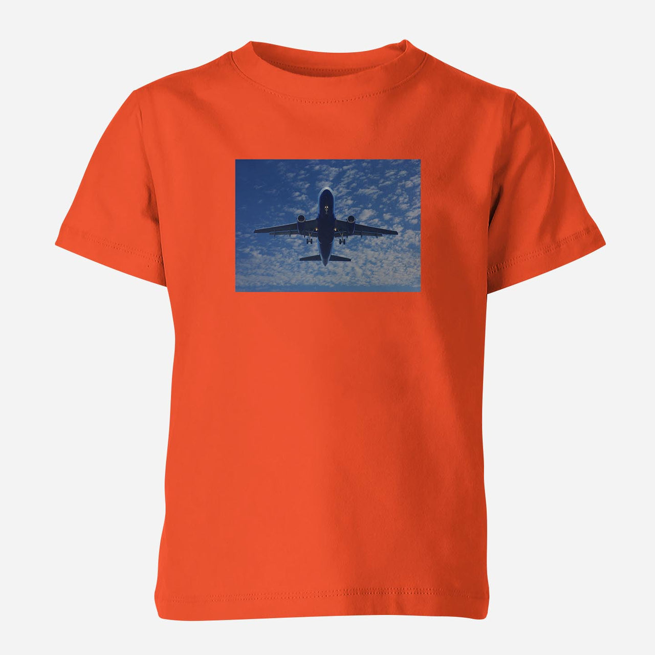 Airplane From Below Designed Children T-Shirts