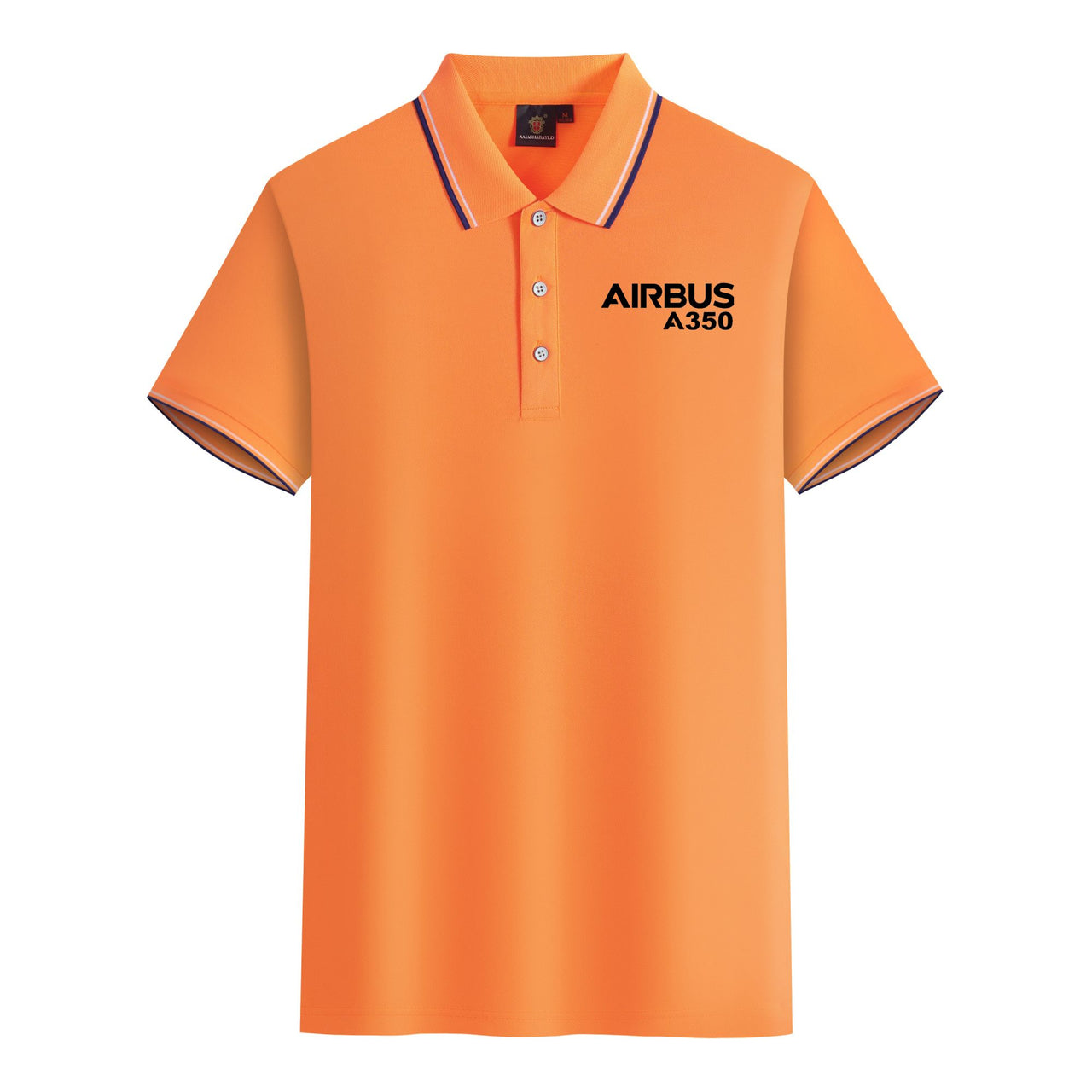 Airbus A350 & Text Designed Stylish Polo T-Shirts
