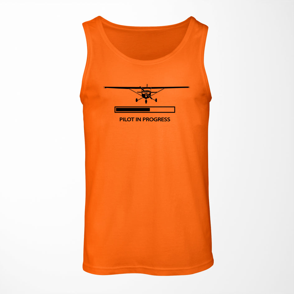 Pilot In Progress (Cessna) Designed Tank Tops