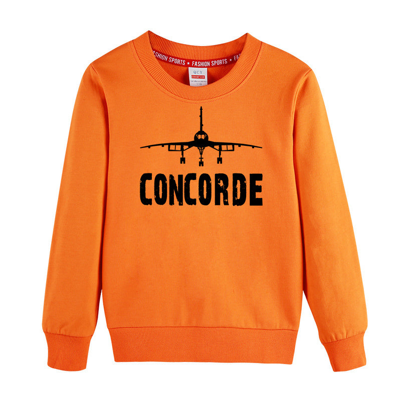 Concorde & Plane Designed "CHILDREN" Sweatshirts