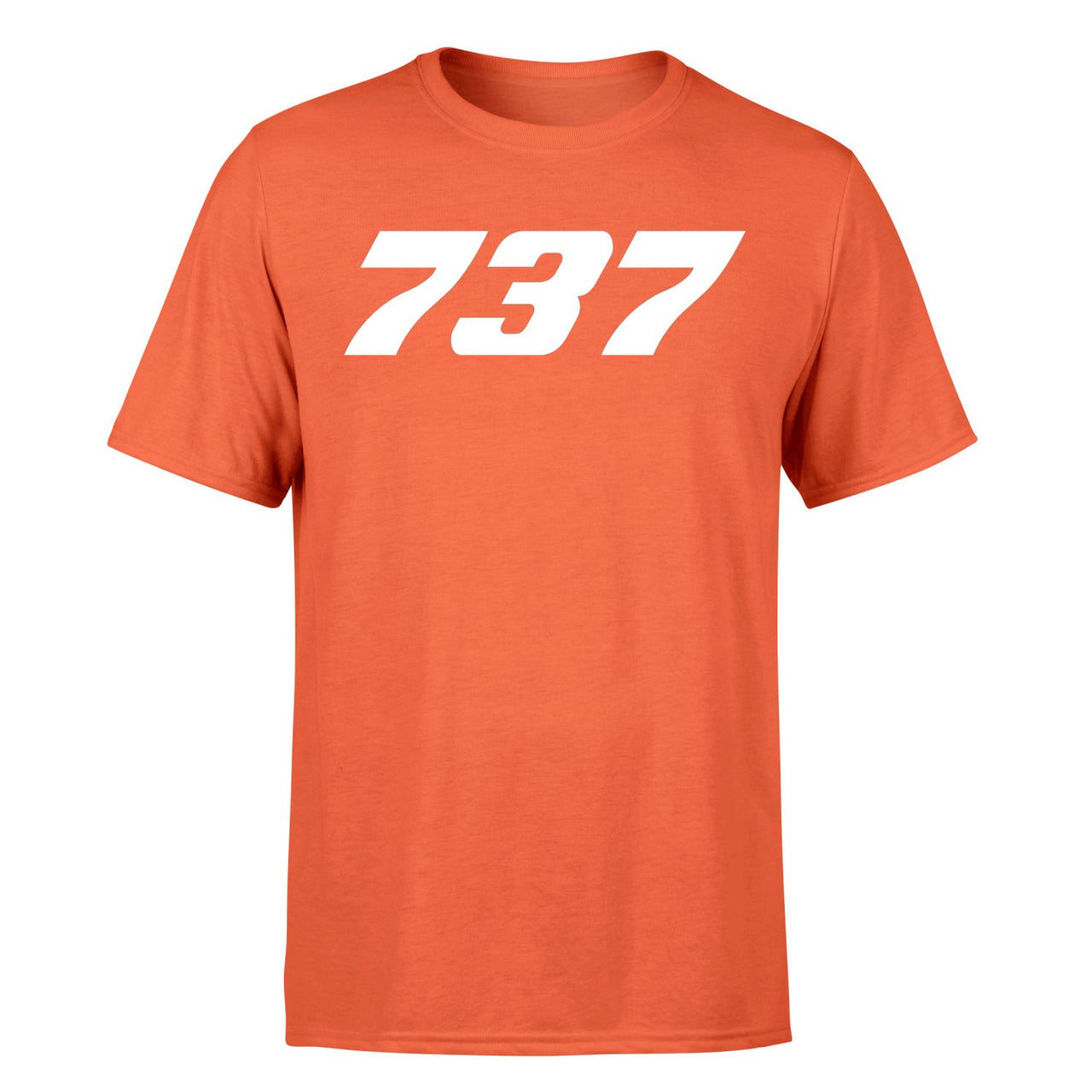 737 Flat Text Designed T-Shirts