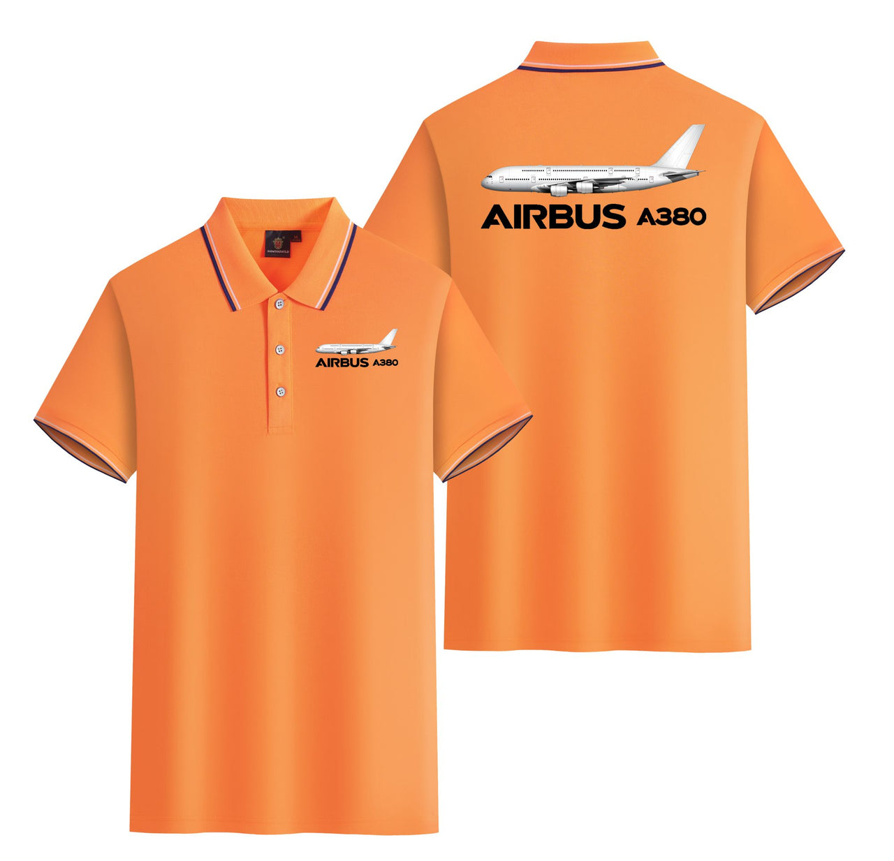 The Airbus A380 Designed Stylish Polo T-Shirts (Double-Side)