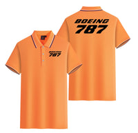 Thumbnail for Boeing 787 & Text Designed Stylish Polo T-Shirts (Double-Side)
